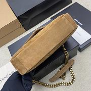 YSL | Monogram College Suede Brown-24cm - 3