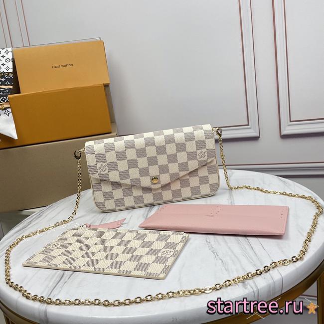 Louis vuitton pochette CohotBag  felicie damier azur canvas 3704 - 1