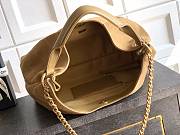Chanel Medium HOBO BAG Suede Calfskin, Lambskin & Gold-Tone Metal Light Brown-29*35*13cm - 2