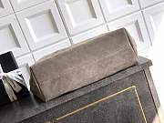 Chanel Maxi Hobo Bag Suede Calfskin, Lambskin & Gold-Tone Metal Dark Grey-35*38*14cm - 5