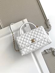Chanel | CoCo Handle Bag White 29cm - 1