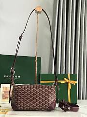 Goyard Boeing Bag Dark Red-25*12*12cm - 1