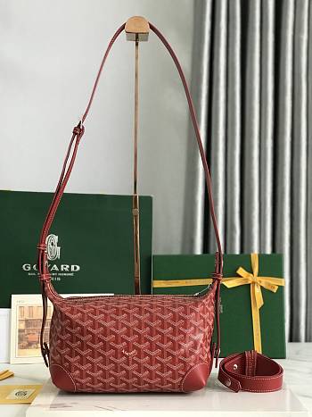 Goyard Boeing Bag Red-25*12*12cm