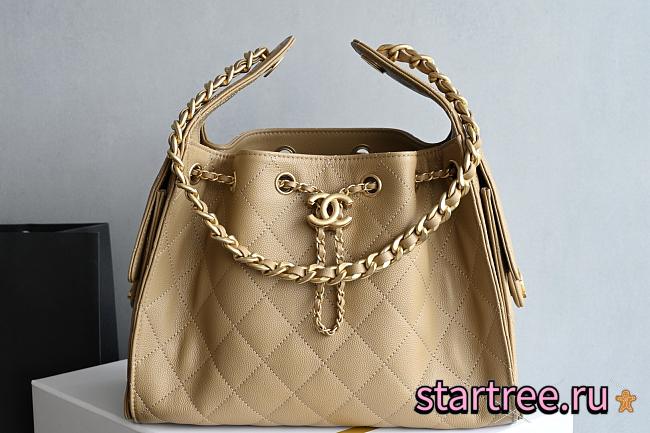 CHANEL 25 Small Handbag Grained Calfskin & Gold-Tone Metal  - 1