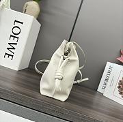 Loewe Small Flamenco clutch in nappa calfskin Sea Salt-23*18*9cm - 3