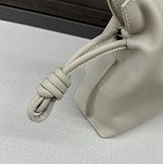 Loewe Small Flamenco clutch in nappa calfskin Sea Salt-23*18*9cm - 5