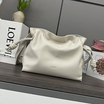 Loewe Medium Flamenco clutch in nappa calfskin Sea Salt-30*10.5cm*24.5cm
