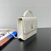 Chanel 25k Backpack With Handle Caviar White-18*14*5cm - 3