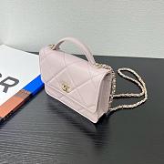 Chanel 25k Backpack With Handle Caviar Pink-18*14*5cm - 5
