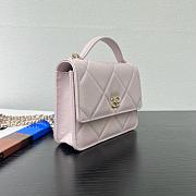Chanel 25k Backpack With Handle Caviar Pink-18*14*5cm - 3