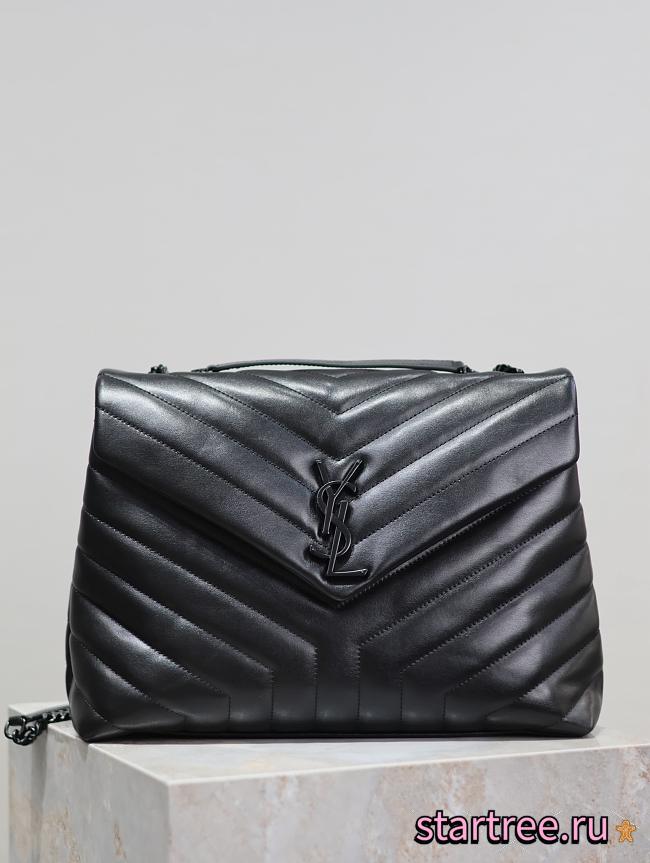YSL| Loulou Chain Shoulder Bag Black -30x10x22cm - 1