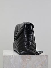 YSL| Loulou Chain Shoulder Bag Black -30x10x22cm - 5