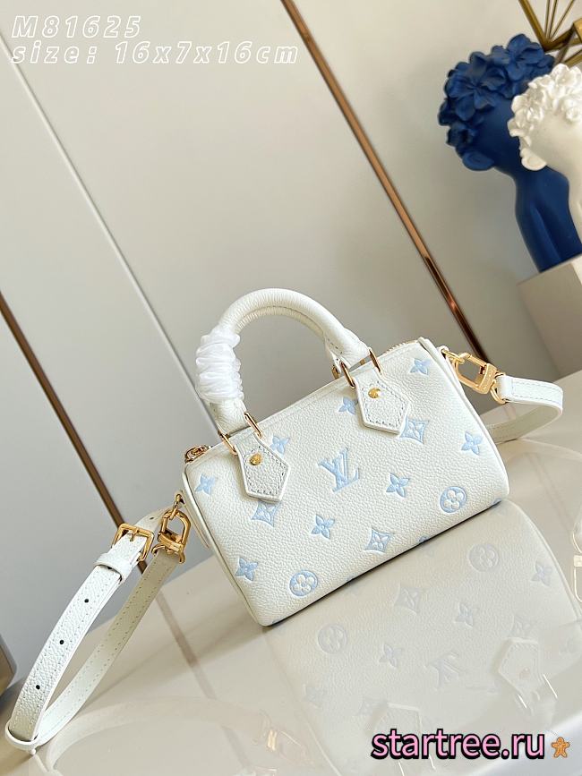 Louis Vuitton Nano Speedy Monogram Empreinte Leather M81625-16CM - 1
