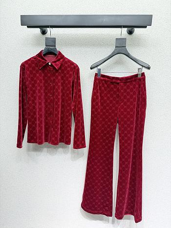 GUCCI Blouse and Pants Suit 001
