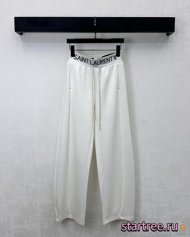 YSL Saint Lauren Drawstring trousers White - 1