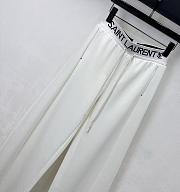 YSL Saint Lauren Drawstring trousers White - 5