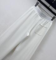 YSL Saint Lauren Drawstring trousers White - 4