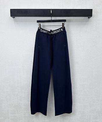 YSL Saint Lauren Drawstring trousers Blue