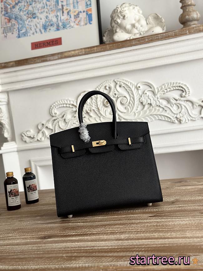 Hermes 30 Birkin Bag In Epsom leather Black and Gold Hardware - 1