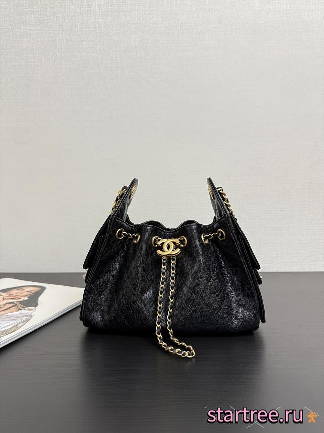 Chanel Mini 25 Bag AS5293 Black Gold Hardware-20*22*12.5cm - 1