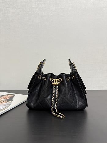 Chanel Mini 25 Bag AS5293 Black Gold Hardware-20*22*12.5cm