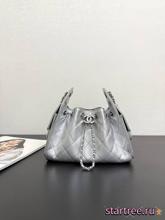 Chanel Mini 25 Bag AS5293 Silver-20*22*12.5cm - 1