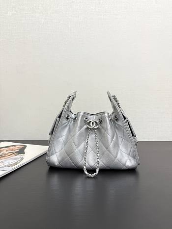 Chanel Mini 25 Bag AS5293 Silver-20*22*12.5cm