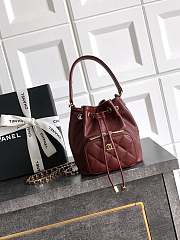 Chanel 25B Mini String Bag Burgundy-12.5*10*7cm - 1
