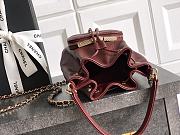 Chanel 25B Mini String Bag Burgundy-12.5*10*7cm - 5