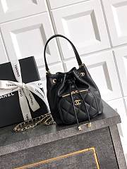 Chanel 25B Mini String Bag Black-12.5*10*7cm - 1