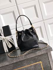 Chanel 25B Mini String Bag Black-12.5*10*7cm - 3