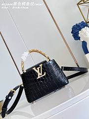 Louis Vuitton Capucines BB Black M12944-21x14x8cm - 1