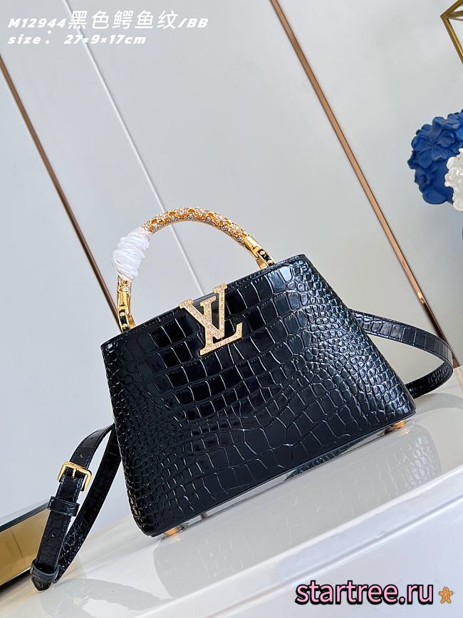 Louis Vuitton Capucines Black M12944-27 x 18 x 9 cm - 1