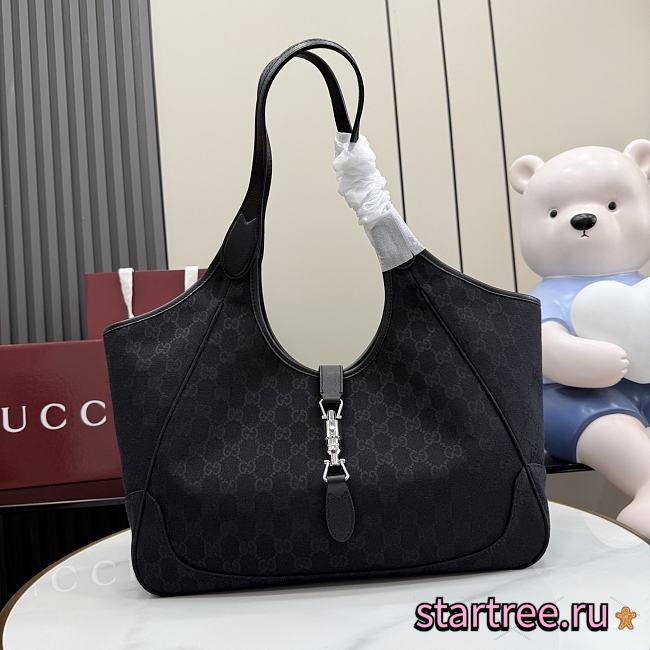 Gucci Mercato medium tote bag Black Canvas-35*28*15cm - 1