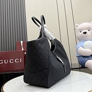Gucci Mercato medium tote bag Black Canvas-35*28*15cm - 5