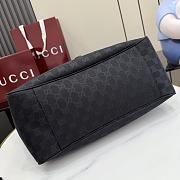Gucci Mercato medium tote bag Black Canvas-35*28*15cm - 3