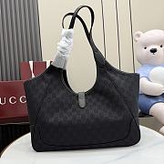 Gucci Mercato medium tote bag Black Canvas-35*28*15cm - 2