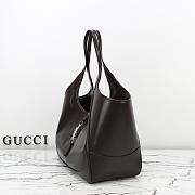 Gucci Mercato medium tote bag Dark Brown-35*28*15cm - 2