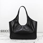 Gucci Mercato medium tote bag Black-35*28*15cm - 4