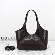 Gucci Mercato small tote bag Brown-26*23*11cm - 4