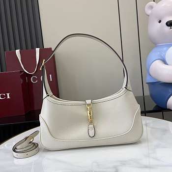 Gucci Jackie Slim medium shoulder bag White-27*13*3.5cm