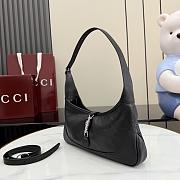 Gucci Jackie Slim medium shoulder bag Black Leather-27*13*3.5cm - 3