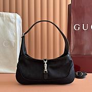 Gucci Jackie Slim medium shoulder bag Black Canvas-27*13*3.5cm - 1