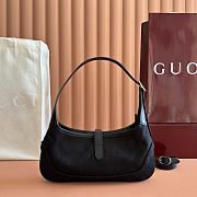 Gucci Jackie Slim medium shoulder bag Black Canvas-27*13*3.5cm - 3