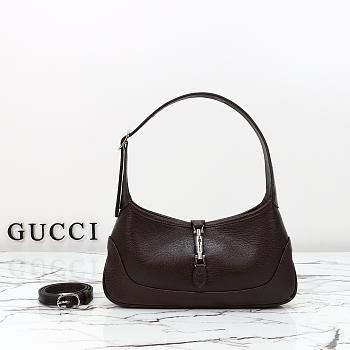 Gucci Jackie Slim medium shoulder bag Brown-27*13*3.5cm