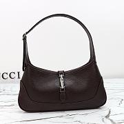 Gucci Jackie Slim medium shoulder bag Brown-27*13*3.5cm - 2