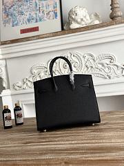 Hermes 30 Birkin Bag In Epsom leather Black and Gold Hardware - 3