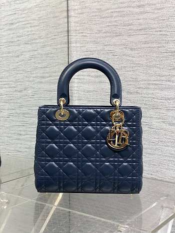 Dior Medium Lady Dior Lamskin Leather 011-24cm