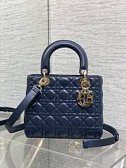 Dior Medium Lady Dior Lamskin Leather 011-24cm - 5