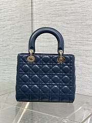 Dior Medium Lady Dior Lamskin Leather 011-24cm - 4